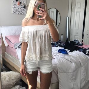 American Eagle off the shoulder Blouse